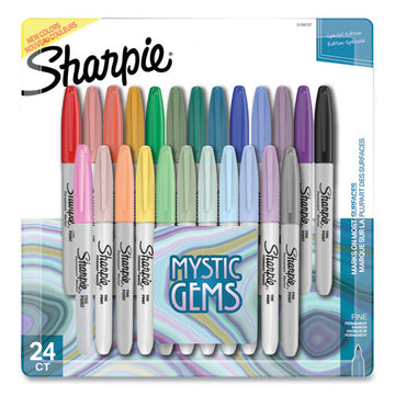 Sharpie® Mystic Gems Markers, Fine Bullet Tip, Assorted, 24-pack freeshipping - TVN Wholesale